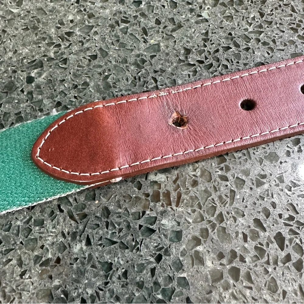 Peter Millar Embroidered Belt Colorado State University Rams 42